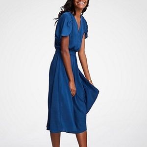 Ann Taylor Cinched Waist MIDI Dress